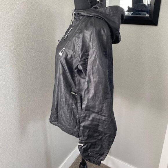 SIERRA DESIGNS Packable Hooded Travel Raincoat Rain Jacket Windbreaker Small - Picture 8 of 16